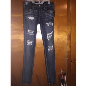 American Eagle Denim Super Low Rise Jegging
